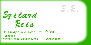 szilard reis business card